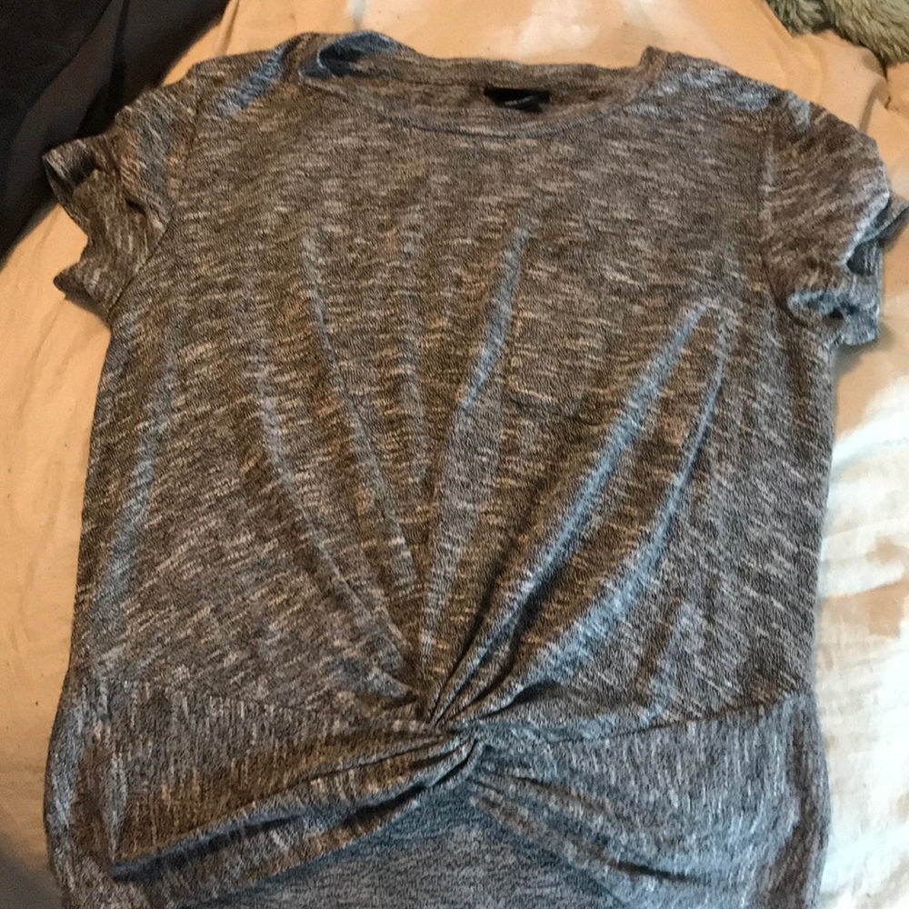 Grey crop top